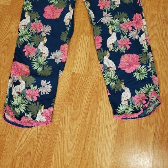 PJ Salvage Floral Parrot Pajama Pants - Picture 3 of 10
